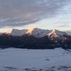 Sunrise hitting Mt. Princeton from the top of Midland Hill, 1/1/21