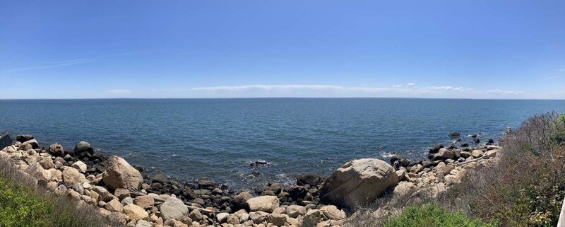 A summertime view from the observation platform.