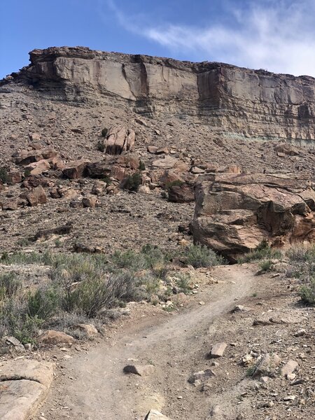 A good trail for trail running. Access from Dry Creek RD. No shade.