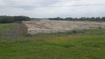 McAllister Dam (Red Trail and Blue Loop juncture on the east side of the dam).