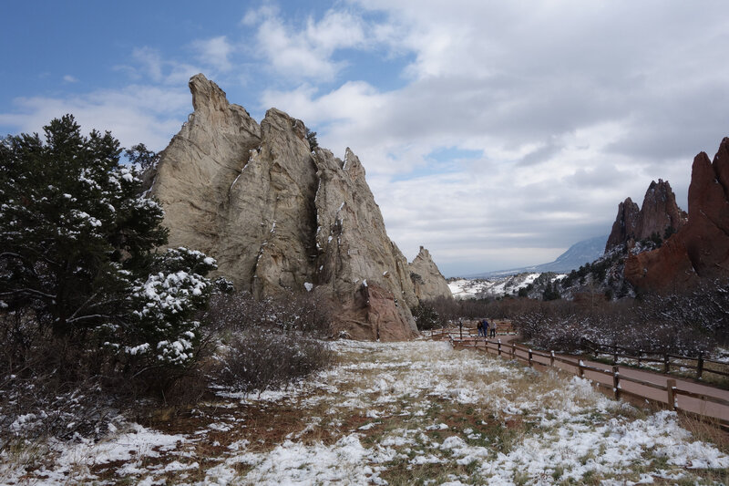 White Rock formation at the Garden of the Gods.