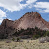 Gray Rock glowing at the Garden of the Gods.