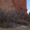 Climber on South Gateway Rock at the Garden of the Gods.