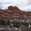 Sleeping Giant rock formation viewed from the Scotsman Trail.