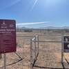 At the parking lot of the Tangerine Trailhead.