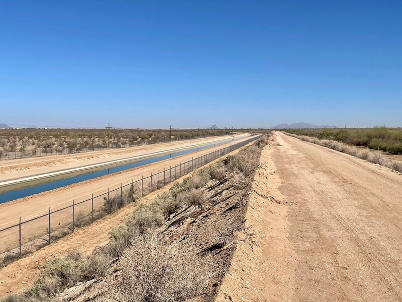 Looking NW with Picacho Peak in the distance.