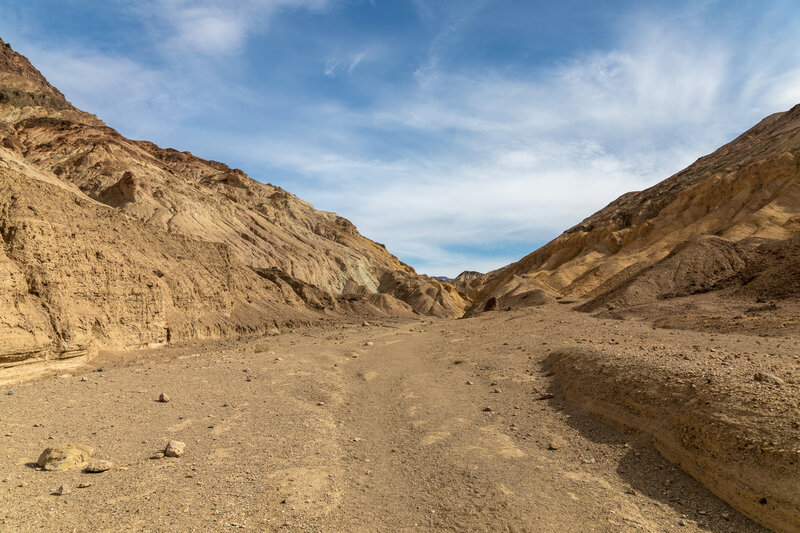 The canyon constricts quickly.