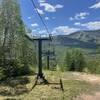 Chairlift and lookout over Waterville Valley.