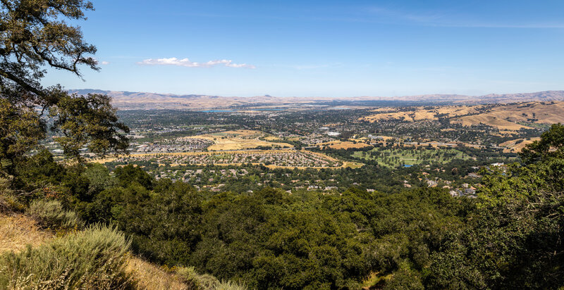 Pleasanton from Blue Oak Knoll Trail