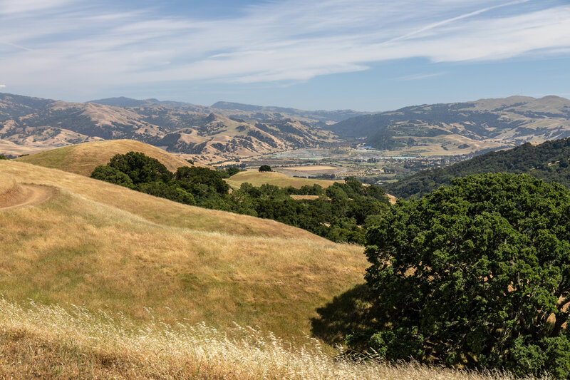 Sunol from Ridgeline Trail.