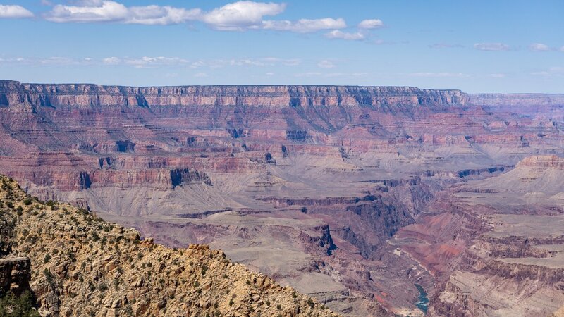 Looking down the Grand Canyon from Navajo Point.