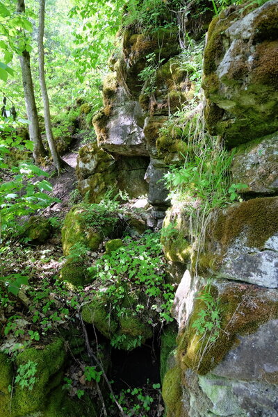 Cliffs in the stairs of Mono Cliffs.