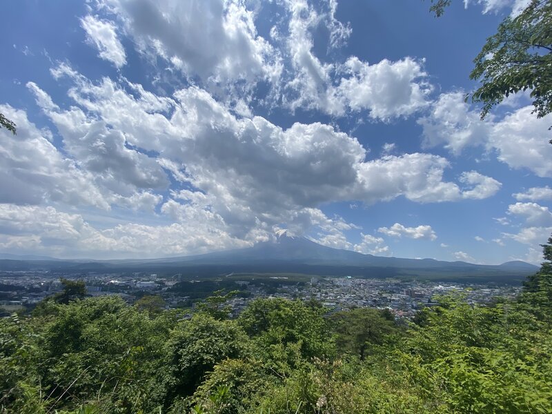 A view of Mt Fuji.