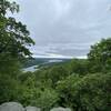 The view over Squantz Pond from the Blue Trail.