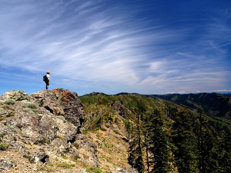 Looking toward Brandy Peak from the summit of Fish Hook.