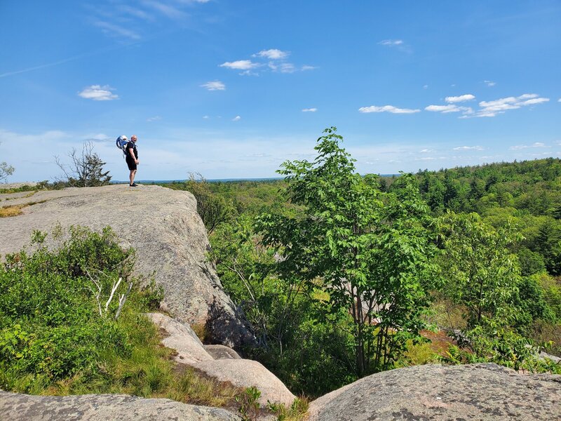 Secondary outcropping at summit point.