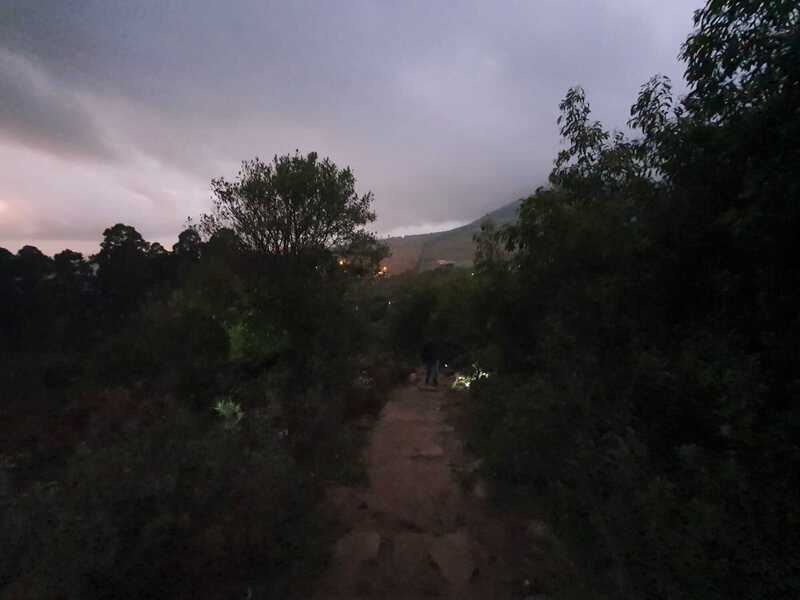 The singletrack at the start of the hike.