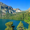 Looking across Green Lake towards Virginia Pass from West Lake Trail.