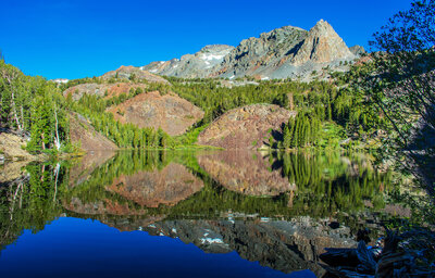 Morning reflection in Blue Lake.