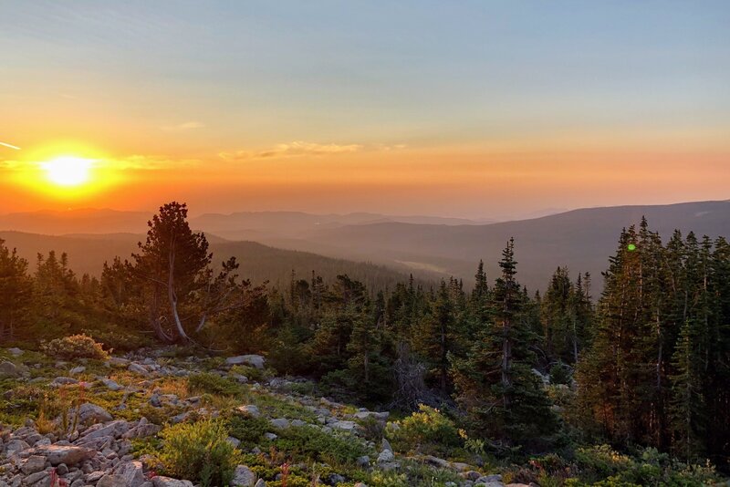 Sunrise looking over Brainard recreation area.