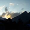 Sun set in Tengboche