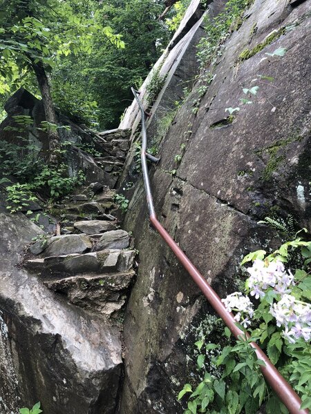 Steep stairs