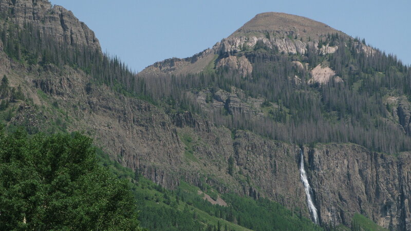 Chama falls - these trees were probably killed by spruce beetles, but most of the forest looks good in this area.