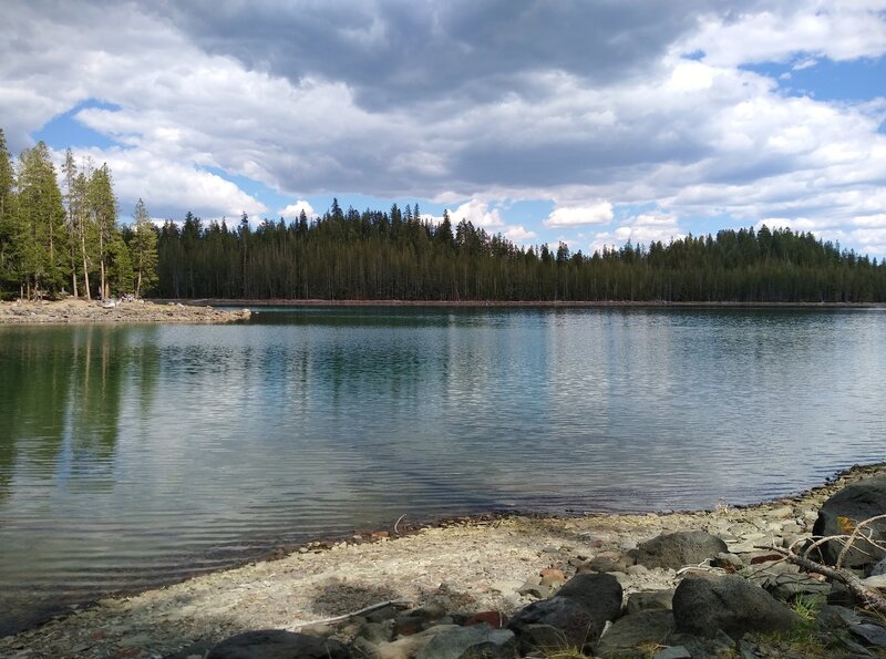 Looking east across Triangle Lake.