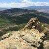 View while sitting on rock.