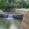 Historic Old Stone Dam across Cottonwood Creek.