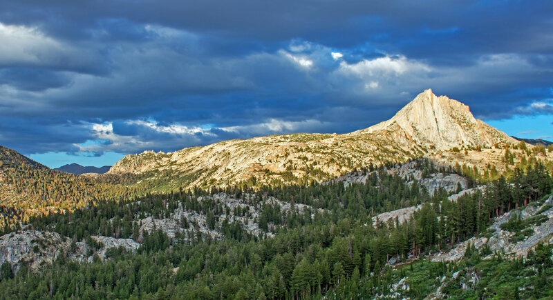 Hawksbeak Peak with Kirkwood Pass on the left.