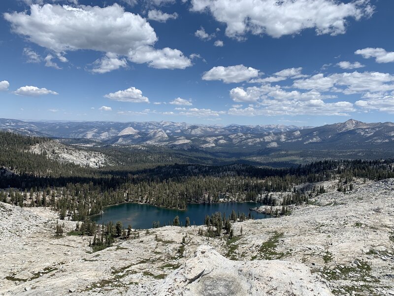 On Buena Vista Peak, overlooking Buena Vista Lake below.