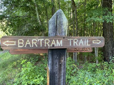 The trail end or start depending on which direction you go.