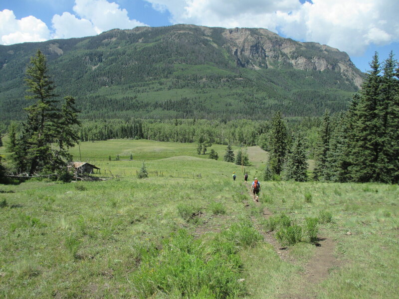 Down to the Conejos River.