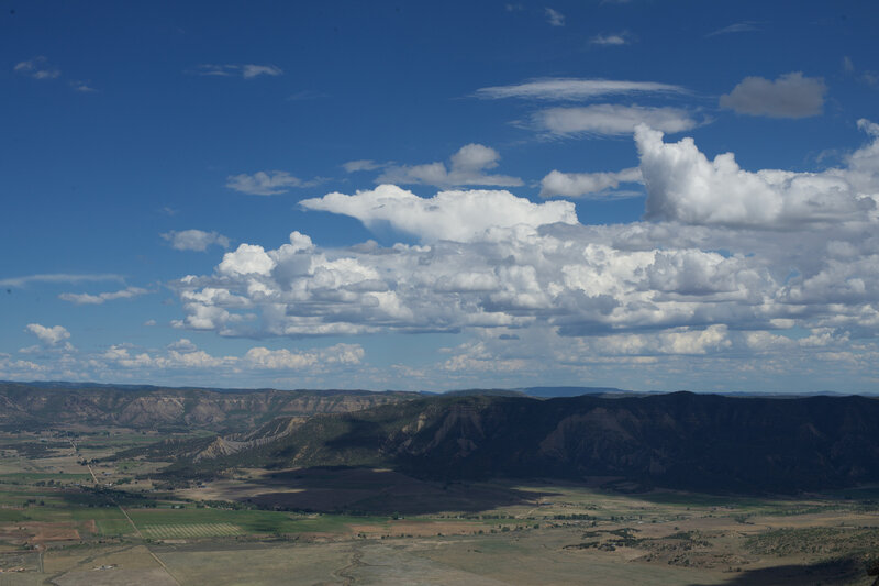 Looking back toward the Mancos Valley, the views are really just truly spectacular from the lookout.