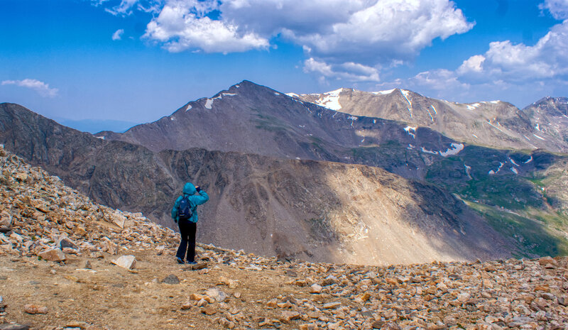 The view from the saddle looking north.