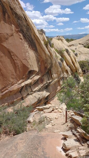 Some attention to your footwork is required the last 1/4 mile or so - but very doable and I may say, added  to the fun of this hike.