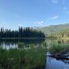 Horseshoe lake in the evening.