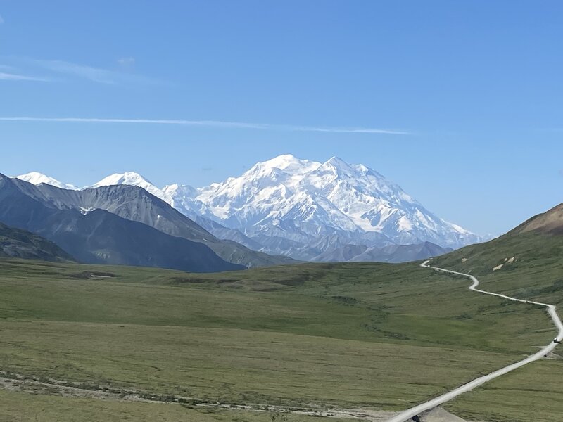 Mount Denali on a rare clear day