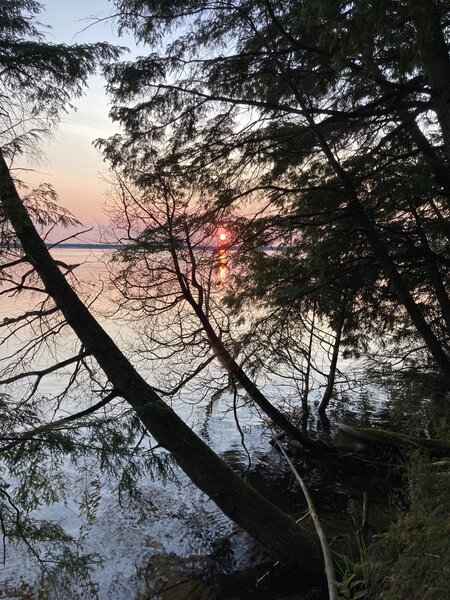 Beautiful view overlooking Brevrot Lake