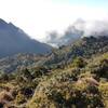 Clouds forming around Mount Nageshi