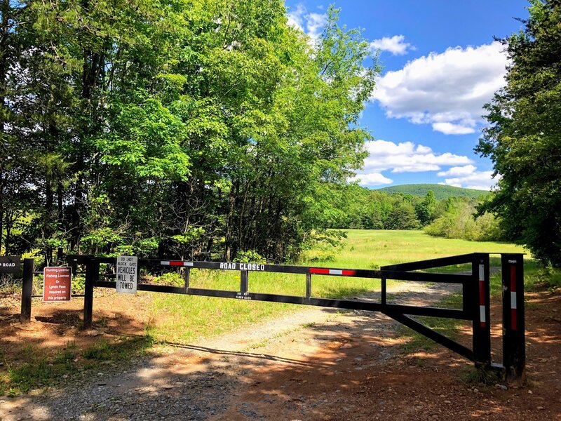 Parking / Gate at the north end of the WMA.