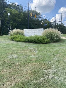 The entrance sign for The Jule Collins Smith Museum of Fine Art.