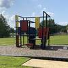 Outdoor sculpture along the Jule Collins Smith Museum Path.