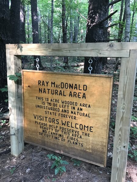 Entrance to the MacDonald Lot