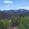 The view on Embudito Trail about 2 miles up.