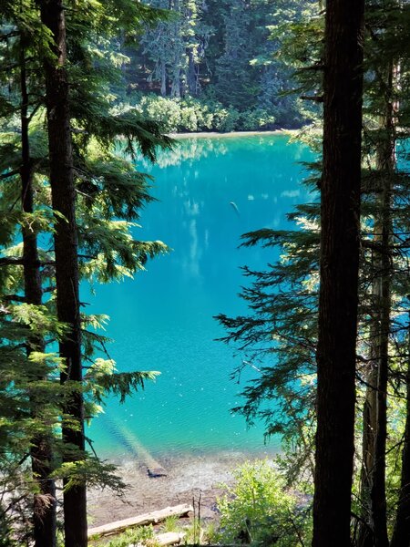 Blue Lake, summer day.