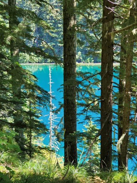 Blue Lake, sunny summer day.