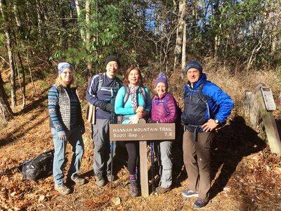 Trailhead on Parson Branch Road, Nov. 28, 2018.