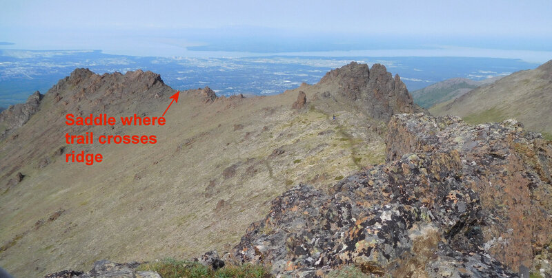 View west from Knoya summit.